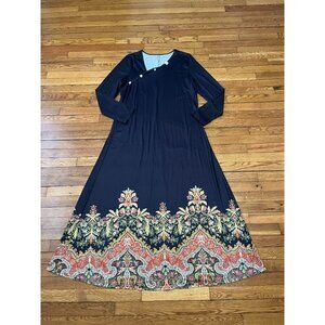 Noracora Long Sleeve Boho Maxi Dress Women's Size XXL NEW WITH TAGS